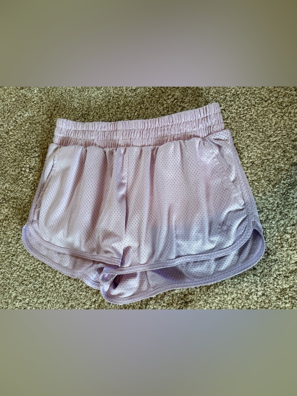 Aerie OFFLINE Lavender Mesh Shorts Athleisure Sz M